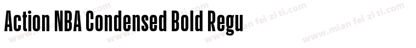 Action NBA Condensed Bold Regular字体转换